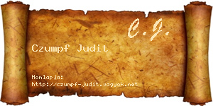 Czumpf Judit névjegykártya